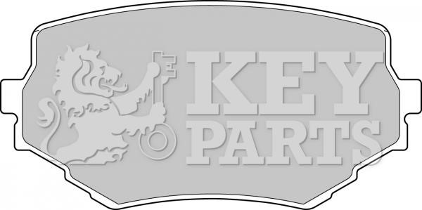 Key parts KBP1597 Brake Pad Set, disc brake KBP1597