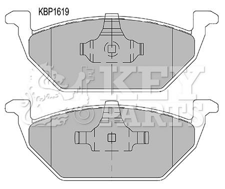 Key parts KBP1619 Brake Pad Set, disc brake KBP1619