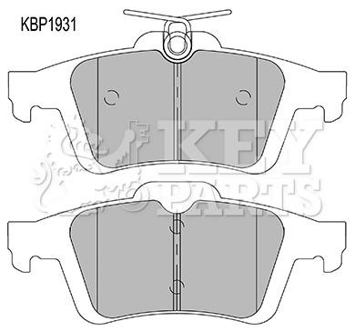 Key parts KBP1931 Brake Pad Set, disc brake KBP1931