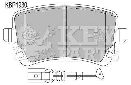 Key parts KBP1930 Brake Pad Set, disc brake KBP1930