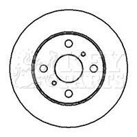 Key parts KBD4173 Front brake disc ventilated KBD4173