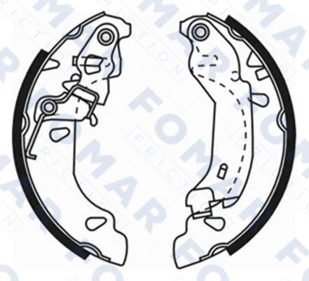 Fomar friction FO 0827 Brake shoe set FO0827