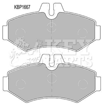 Key parts KBP1667 Brake Pad Set, disc brake KBP1667