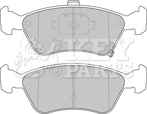 Key parts KBP1684 Brake Pad Set, disc brake KBP1684