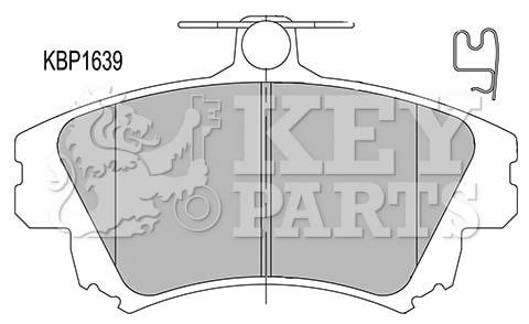 Key parts KBP1639 Brake Pad Set, disc brake KBP1639