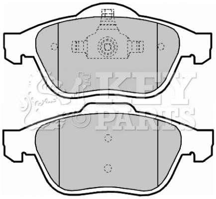 Key parts KBP2016 Brake Pad Set, disc brake KBP2016