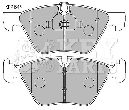 Key parts KBP1945 Brake Pad Set, disc brake KBP1945