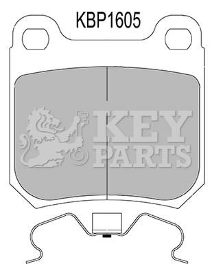 Key parts KBP1605 Brake Pad Set, disc brake KBP1605