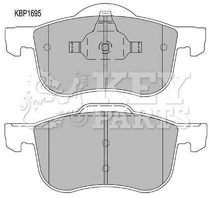 Key parts KBP1695 Brake Pad Set, disc brake KBP1695