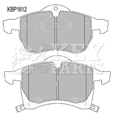 Key parts KBP1612 Brake Pad Set, disc brake KBP1612