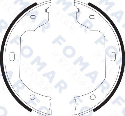 Fomar friction FO 9090 Parking brake shoes FO9090