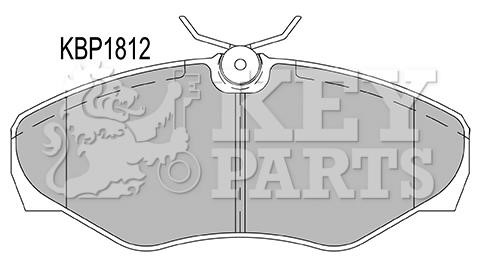 Key parts KBP1812 Brake Pad Set, disc brake KBP1812