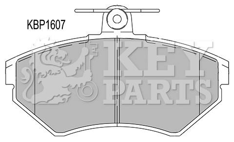 Key parts KBP1607 Brake Pad Set, disc brake KBP1607