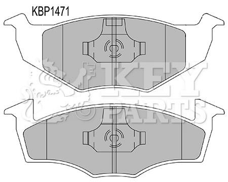 Key parts KBP1471 Brake Pad Set, disc brake KBP1471