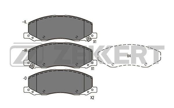 Zekkert BS-1290 Front disc brake pads, set BS1290