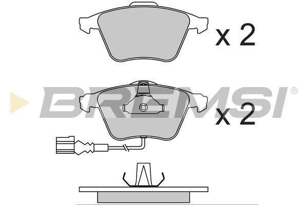 Bremsi BP3741 Front disc brake pads, set BP3741