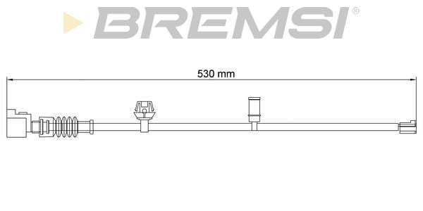 Bremsi WI0939 Warning contact, brake pad wear WI0939