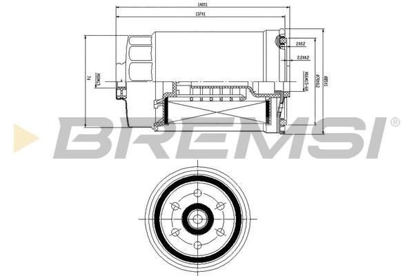 Bremsi FE0822 Fuel filter FE0822