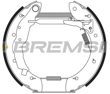 Bremsi GK0190 Brake shoe set GK0190