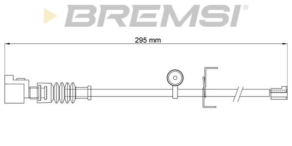 Bremsi WI0907 Warning contact, brake pad wear WI0907