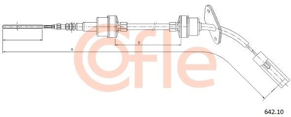 Cofle 92.642.10 Cable Pull, clutch control 9264210