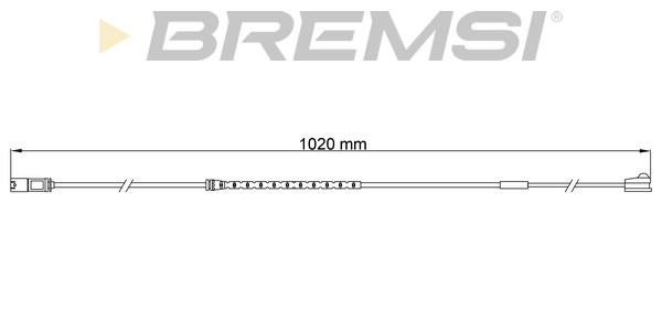 Bremsi WI0788 Warning contact, brake pad wear WI0788
