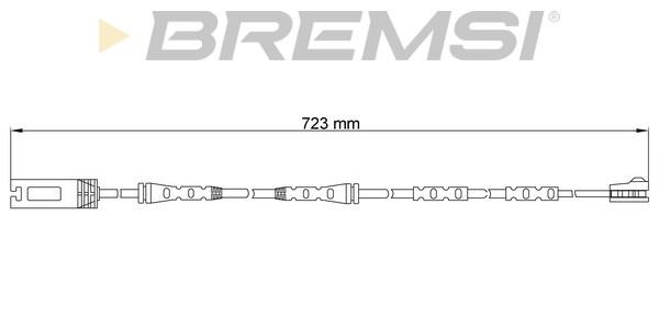 Bremsi WI0690 Warning contact, brake pad wear WI0690