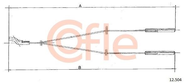 Cofle 92.12.504 Cable, heater flap 9212504
