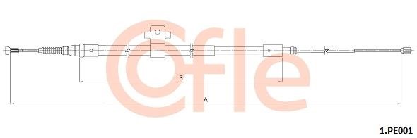 Cofle 92.1.PE001 Cable Pull, parking brake 921PE001