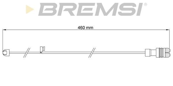 Bremsi WI0741 Warning contact, brake pad wear WI0741