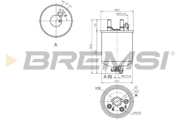 Bremsi FE0832 Fuel filter FE0832