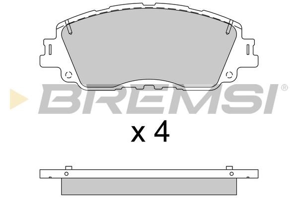 Bremsi BP3785 Brake Pad Set, disc brake BP3785