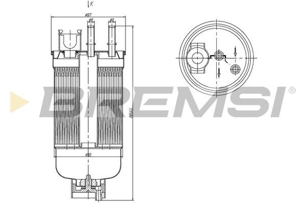 Bremsi FE1492 Fuel filter FE1492
