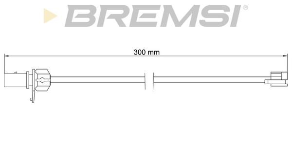 Bremsi WI0935 Warning contact, brake pad wear WI0935