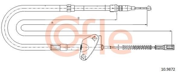 Cofle 92.10.9872 Cable Pull, parking brake 92109872