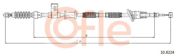 Cofle 92.10.8224 Cable Pull, parking brake 92108224
