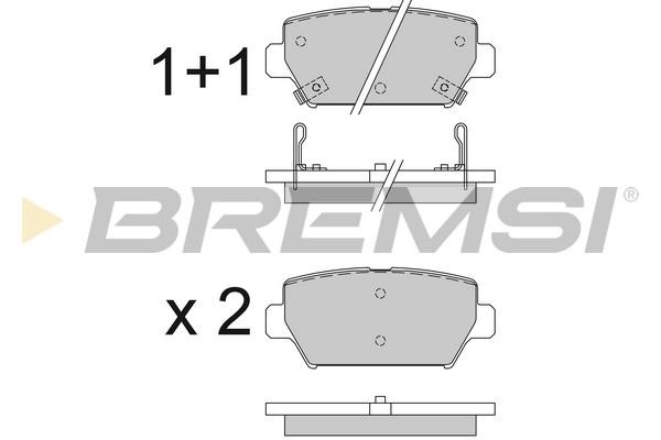 Bremsi BP3827 Brake Pad Set, disc brake BP3827