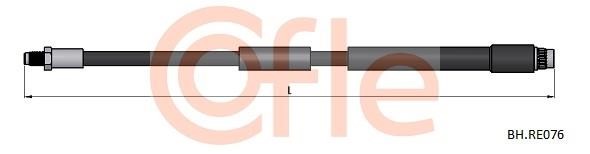 Cofle 92.BH.RE076 Brake Hose 92BHRE076