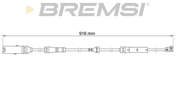 Bremsi WI0924 Warning contact, brake pad wear WI0924