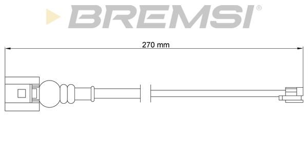 Bremsi WI0665 Warning contact, brake pad wear WI0665