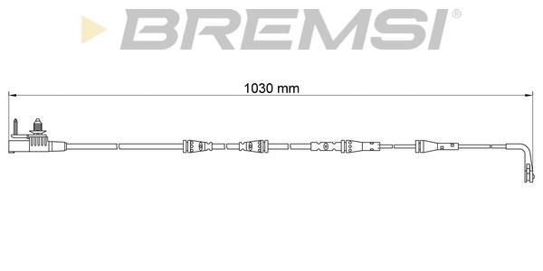Bremsi WI0923 Warning contact, brake pad wear WI0923