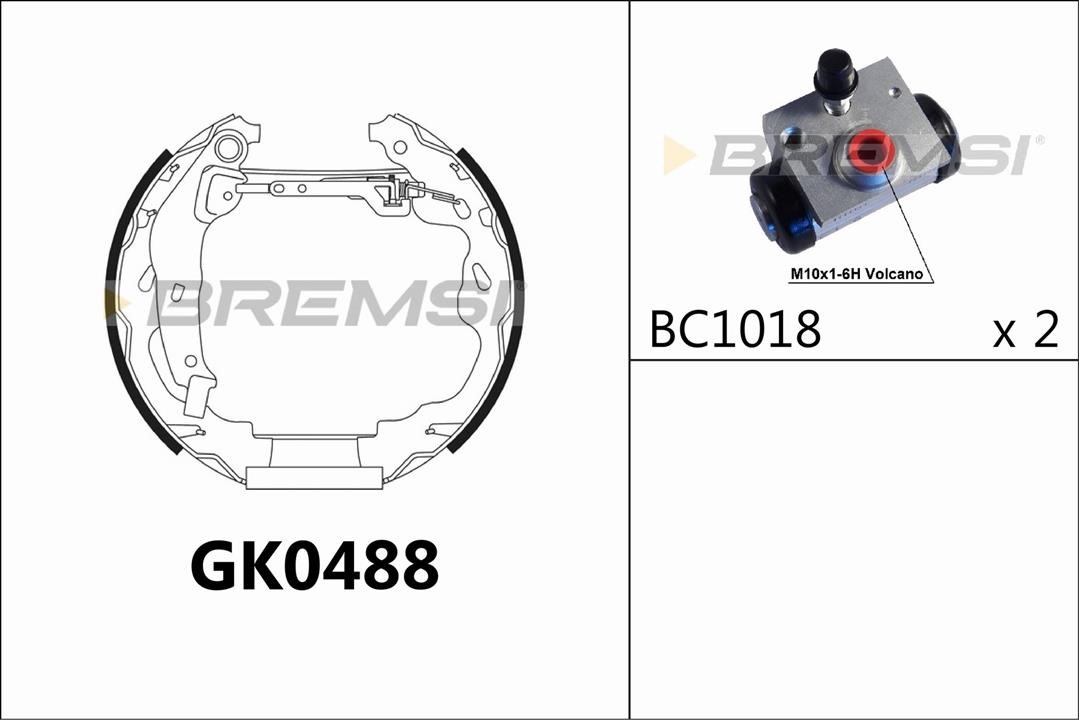 Bremsi GK0488 Brake shoe set GK0488