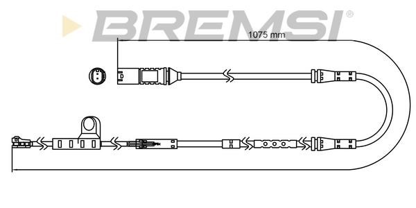 Bremsi WI0803 Warning contact, brake pad wear WI0803