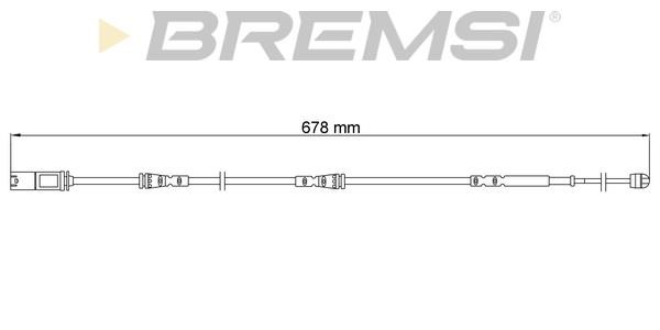 Bremsi WI0915 Warning contact, brake pad wear WI0915