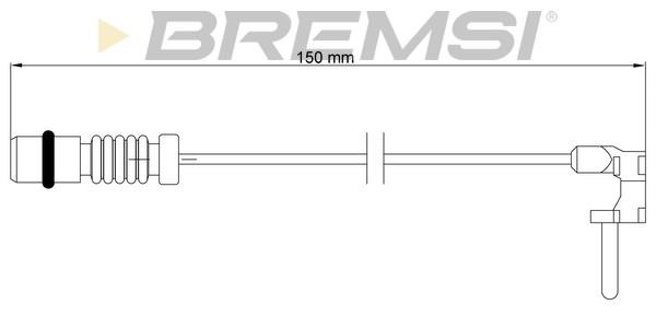 Bremsi WI0595 Warning contact, brake pad wear WI0595