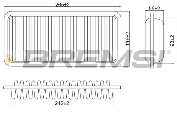 FA0575 Bremsi Air filter