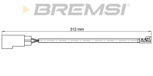 Bremsi WI0770 Warning contact, brake pad wear WI0770