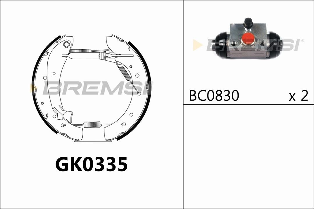 Bremsi GK0335 Brake shoe set GK0335