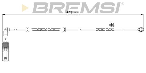 Bremsi WI0650 Warning contact, brake pad wear WI0650