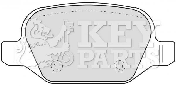 Key parts KBP1776 Brake Pad Set, disc brake KBP1776